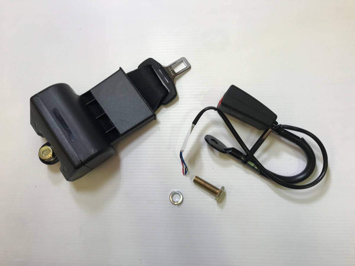 3" INCH SEAT BELT WITH ELECTRICS / 300MM WIRE STALK