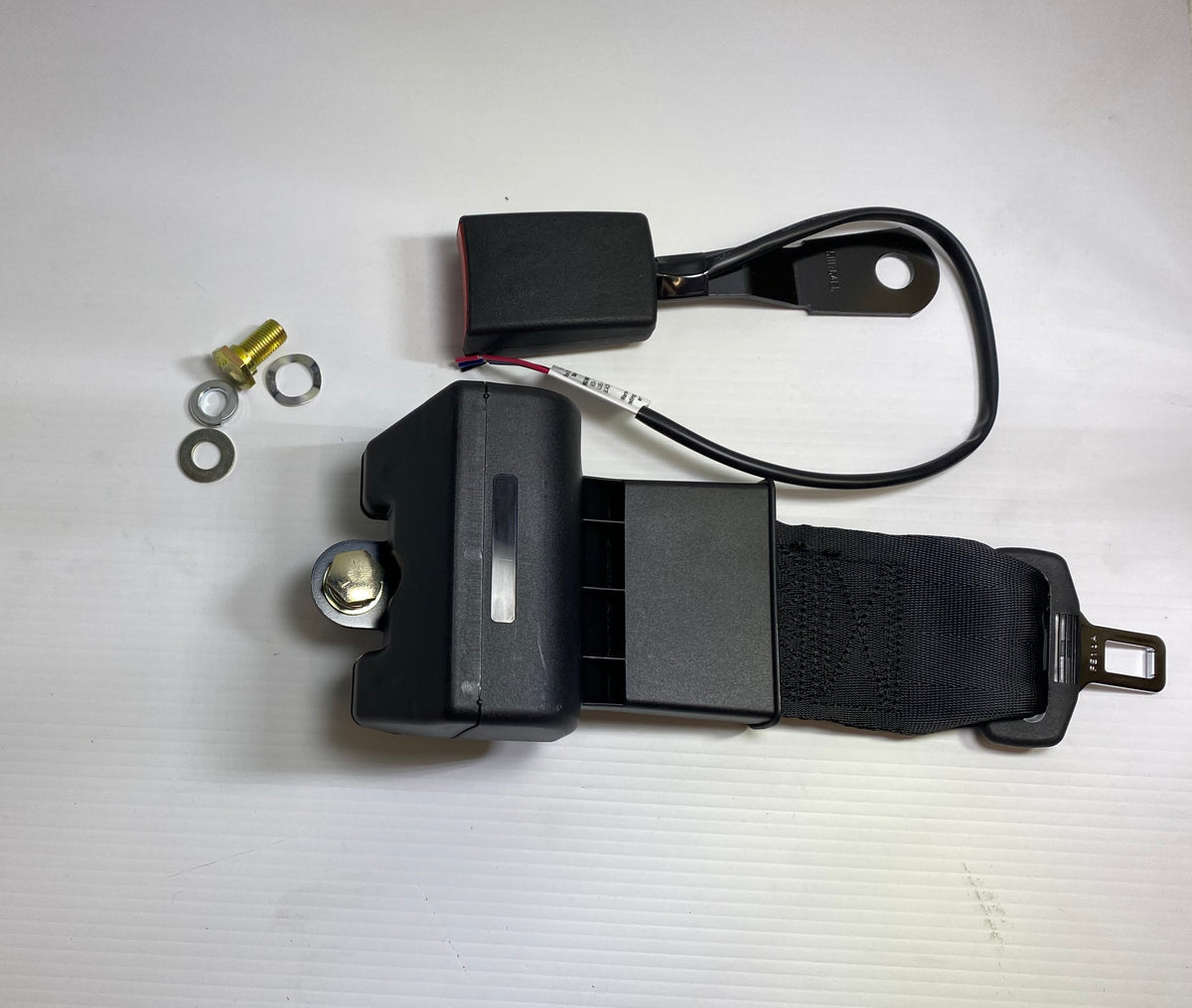 3" INCH SEAT BELT WITH ELECTRICS / 175MM WIRE STALK